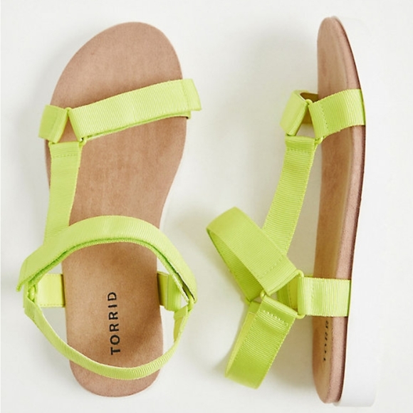 torrid Shoes - Torrid Neon Yellow Flatform Gladiator Sandal